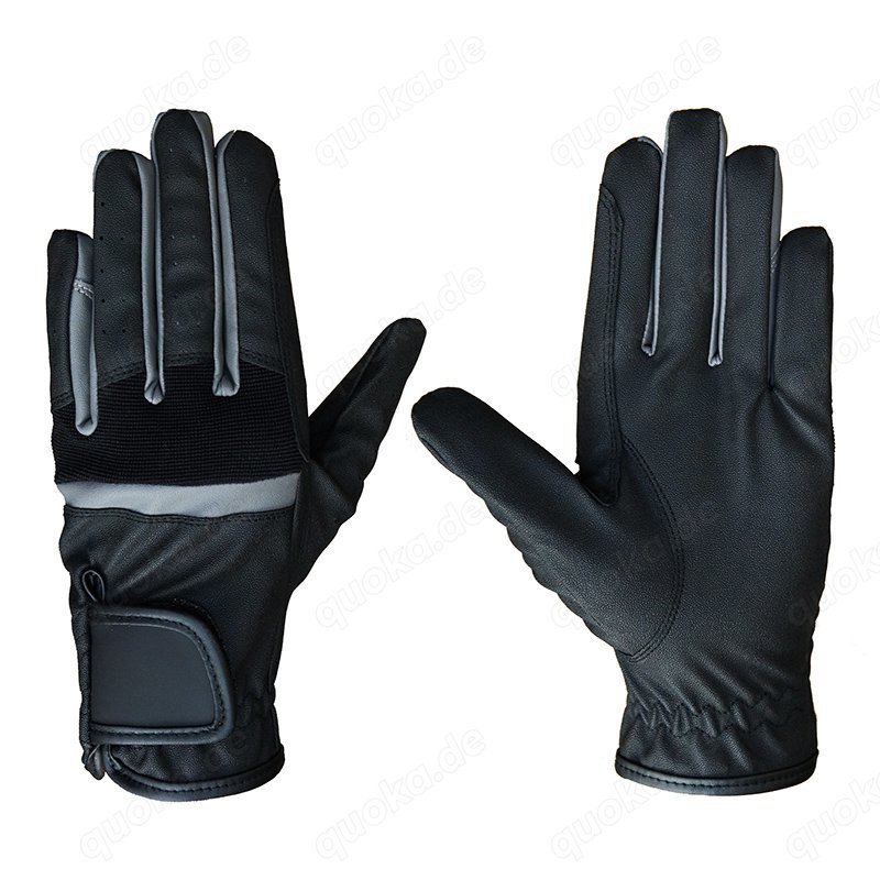  Reithandschuh "Passage" Gr. XL Farbe: Schwarz-Grau   Nagelneu