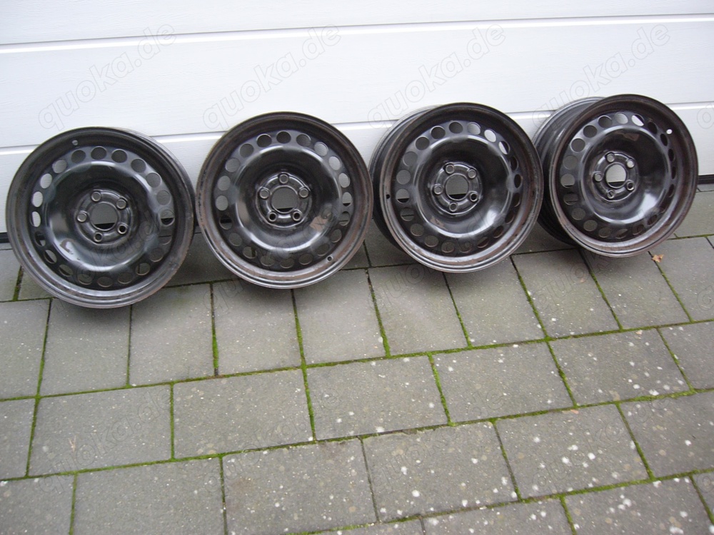 4 Stahlfelgen 6Jx 15 H2 ET29 - 5 Loch (Audi A 1)