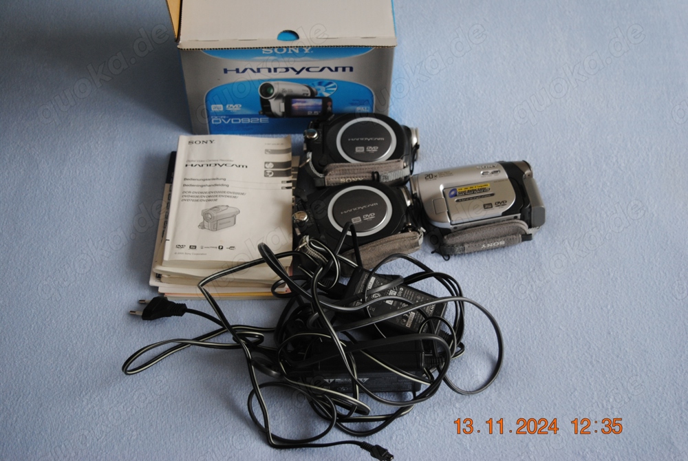 3 bzw. 1 Sony Handycam DVD92E komplett funktionsfähig