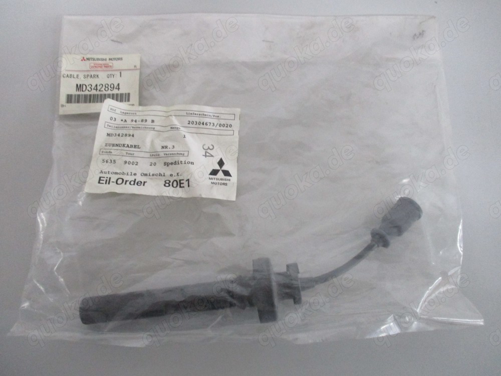 Mitsubishi Zündkabel Zyl. 3 Colt Lancer Space Star MD342894 *NEU*