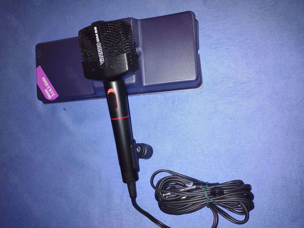 Mikrofon Dynamische Stereo "Vivanco DM58"; gebr.; Originalverpa