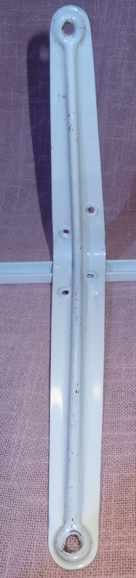 D Regalhalter 1 x Regalträger Wandhalter Stahlblech weiß 18x23x4 gebraucht  