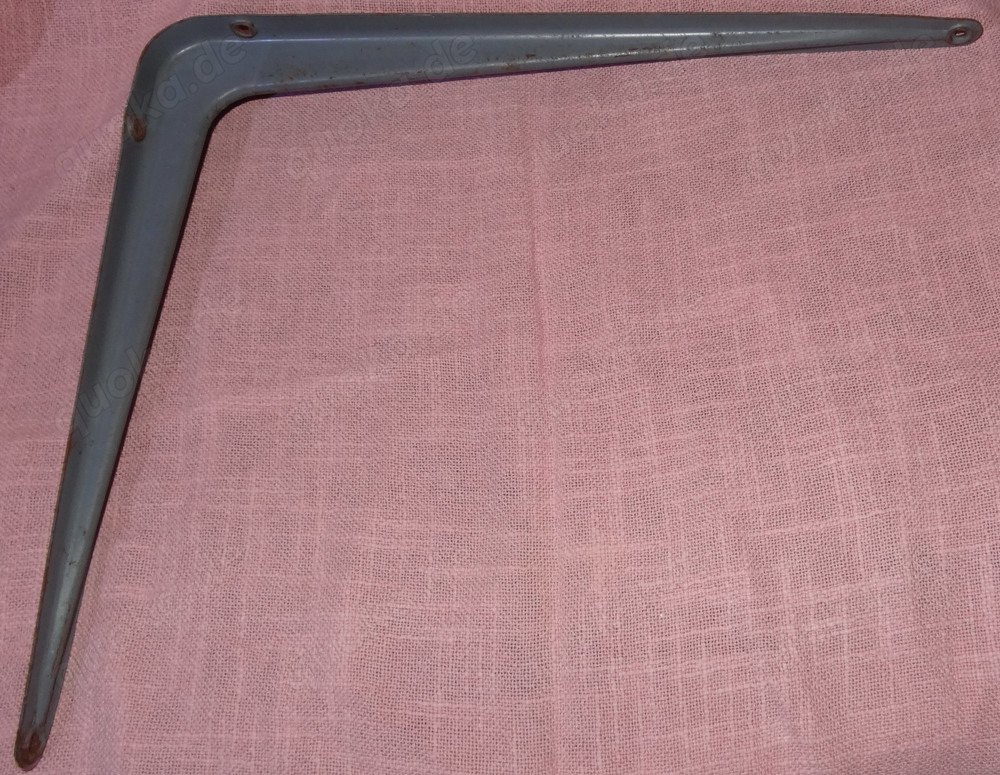 D Regalhalter 1 x Regalträger Wandhalter Stahlblech grau 30X35x4,4 gebraucht Regalbodenhalter 