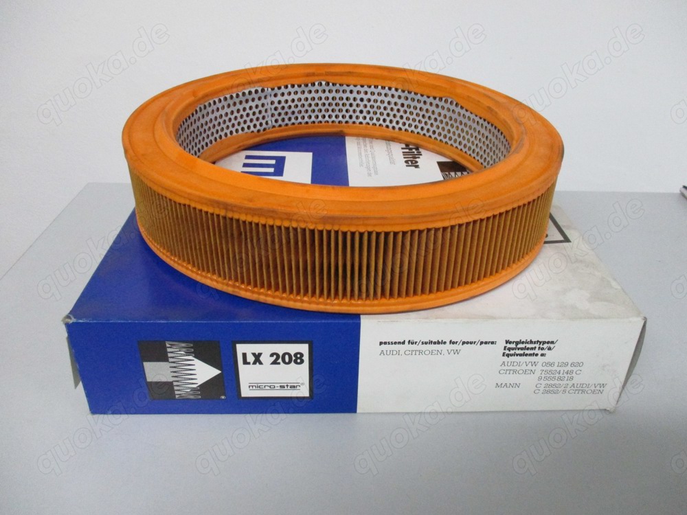 Luftfilter Mahle LX208 Audi VW Seat Skoda *NEU*
