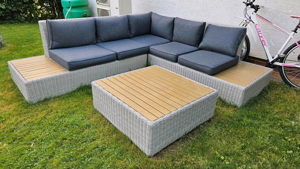 Gartenlounge inkl. Tisch nur 1 Jahr alt -NP 