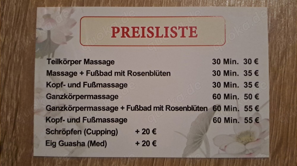 Shunxin chinesische Massage 