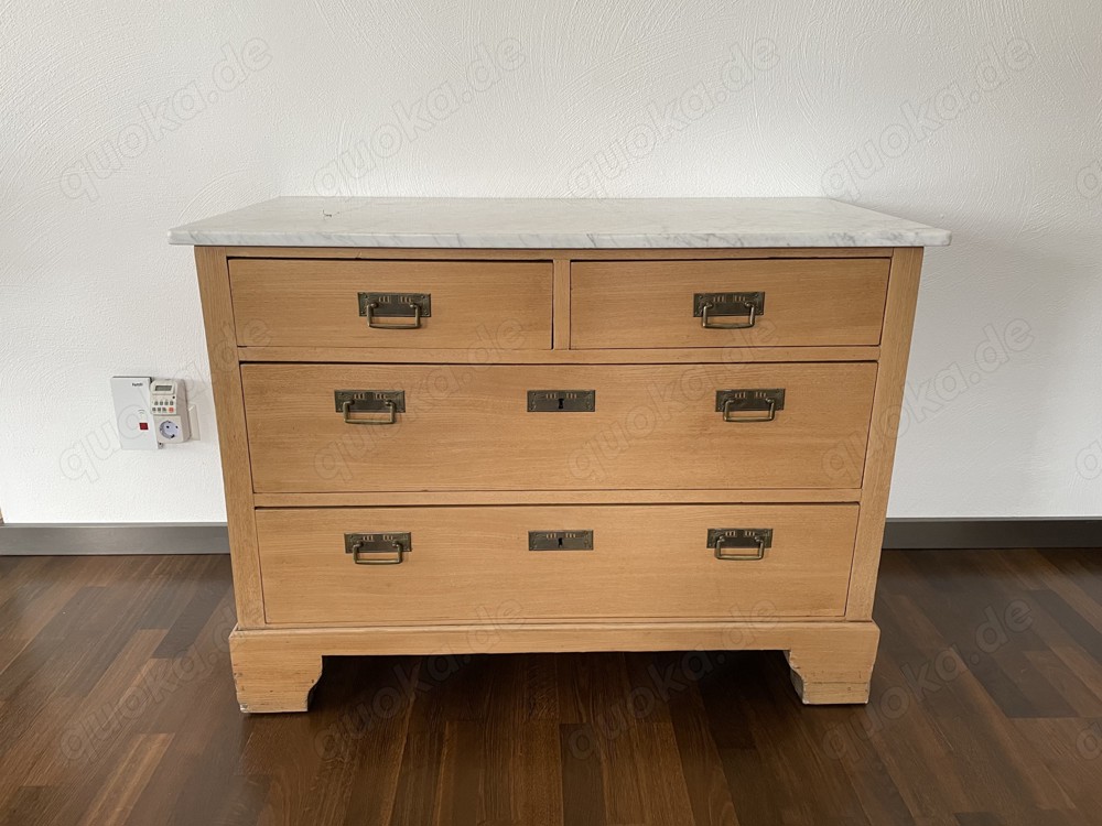 Antikes Set 1 Kommode + 2 Nachttische 