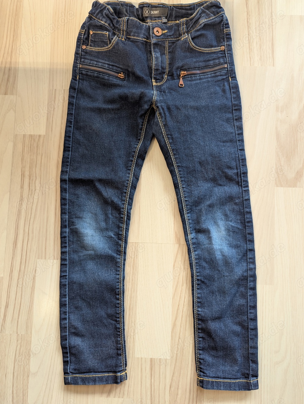 Dunkle lange Jeans - Größe 128 - Skinny