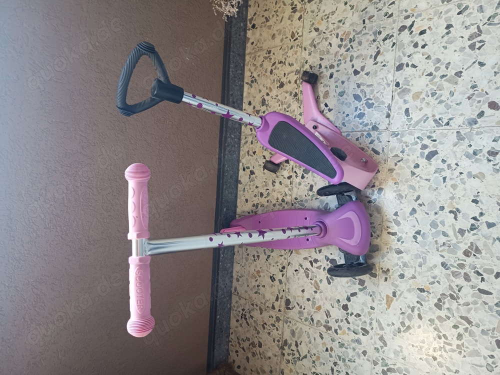 PLAYTIVE 4-in-1 Triscooter, Kleinkinder Scooter 
