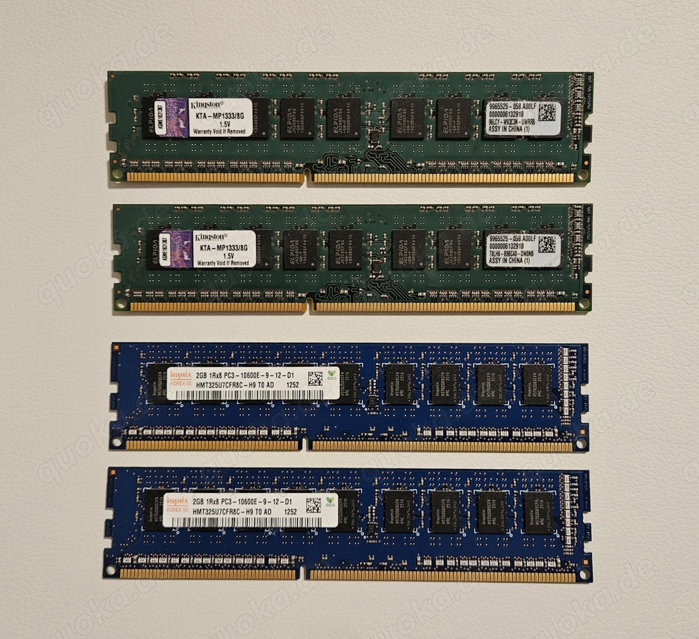 2x Kingston + 2x hynix RAM (MacPro 5.1 2012)