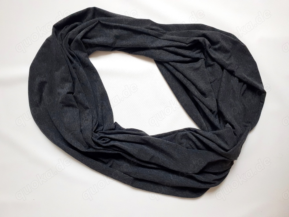 Loopschal Schal dunkelgrau anthrazit für Damen oder Herren