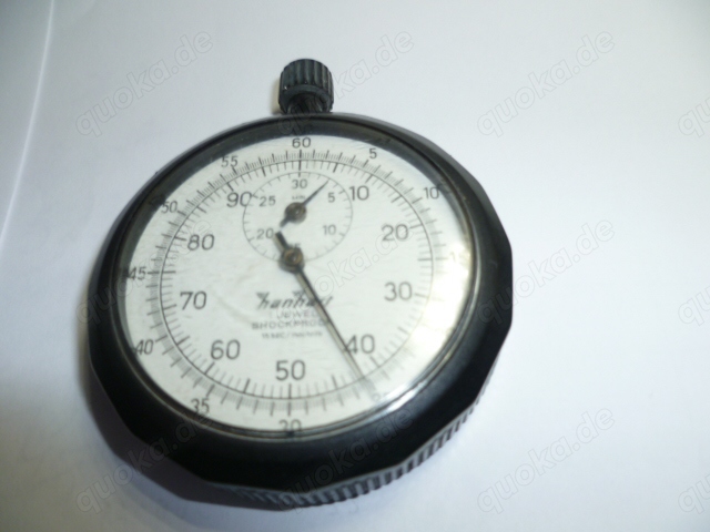 Hanhart 1 jewel Shockproof 1 5 SEC 1 100 Min.Stoppuhr.Nr.57 Hanhart 1 jewel Shockproof 1 5 SEC 1 100 Min.Stoppuhr.Nr.57