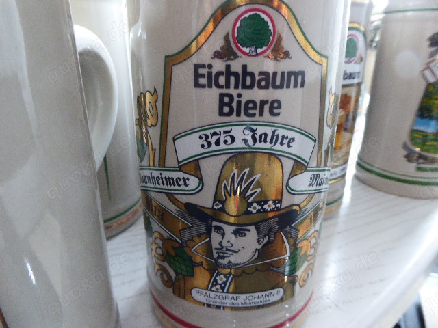 18 Eichbaum Bierkrüge Maimarkt Mannheim