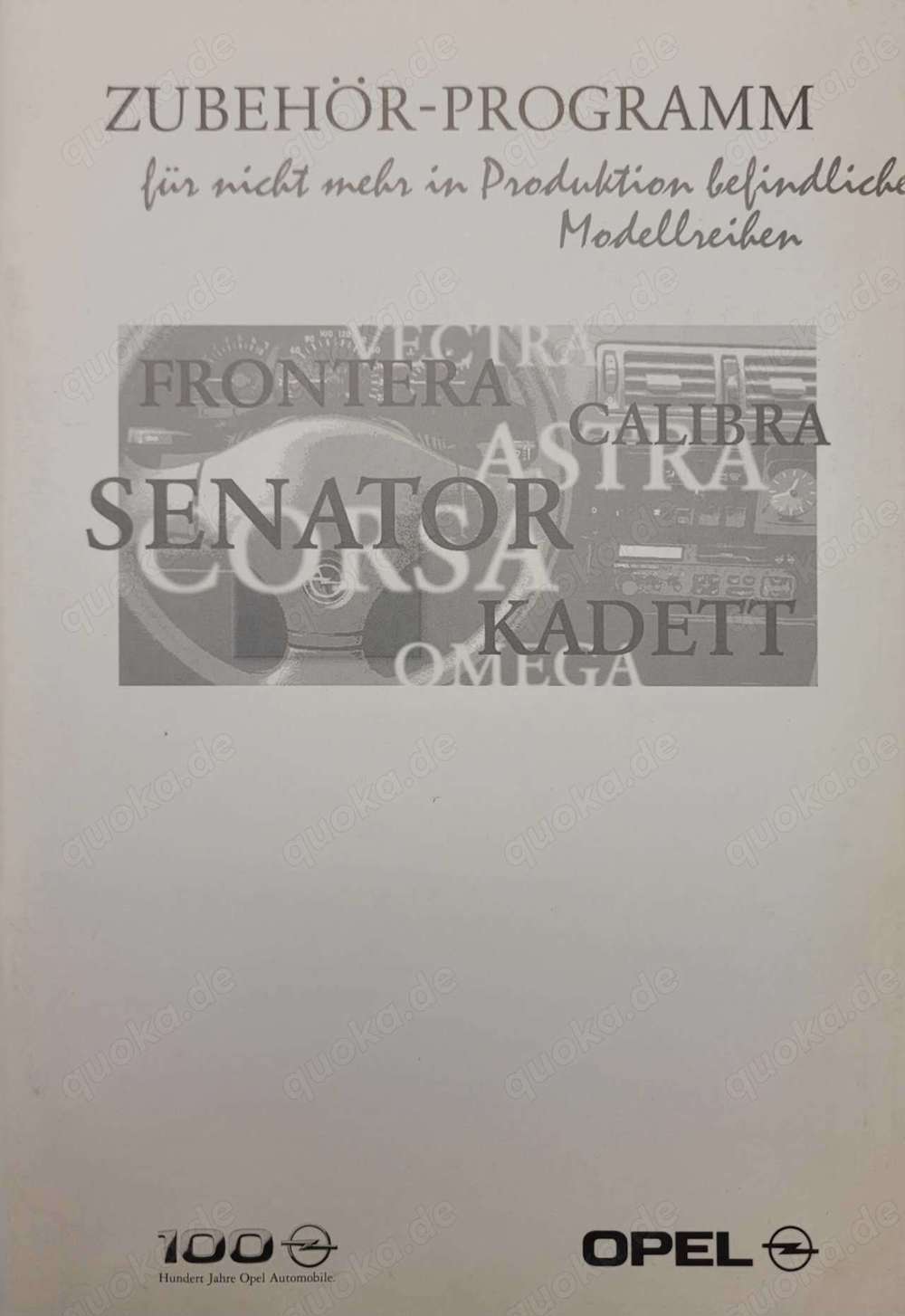 OPEL Zubehör Programm 2000
