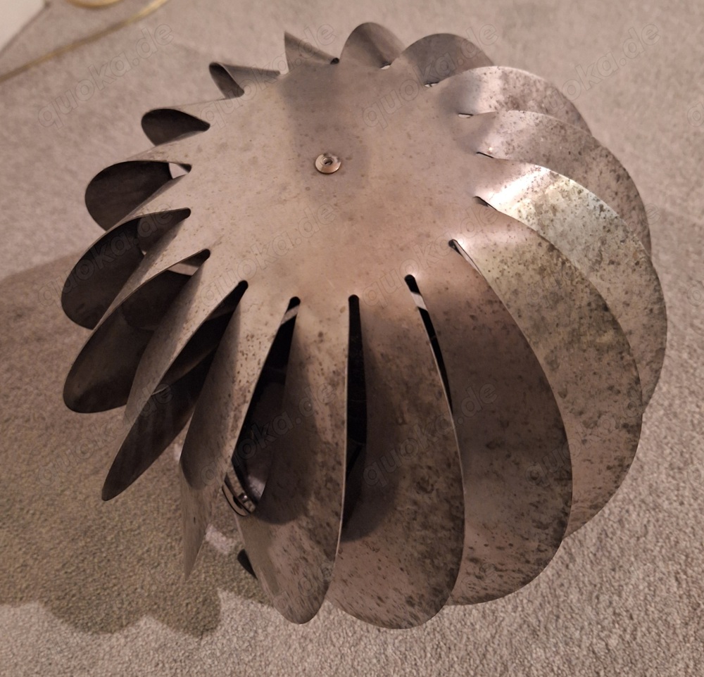 Von Jeremia passiver Rauchsauger Hurrikan, neuwertig, Edelstahl