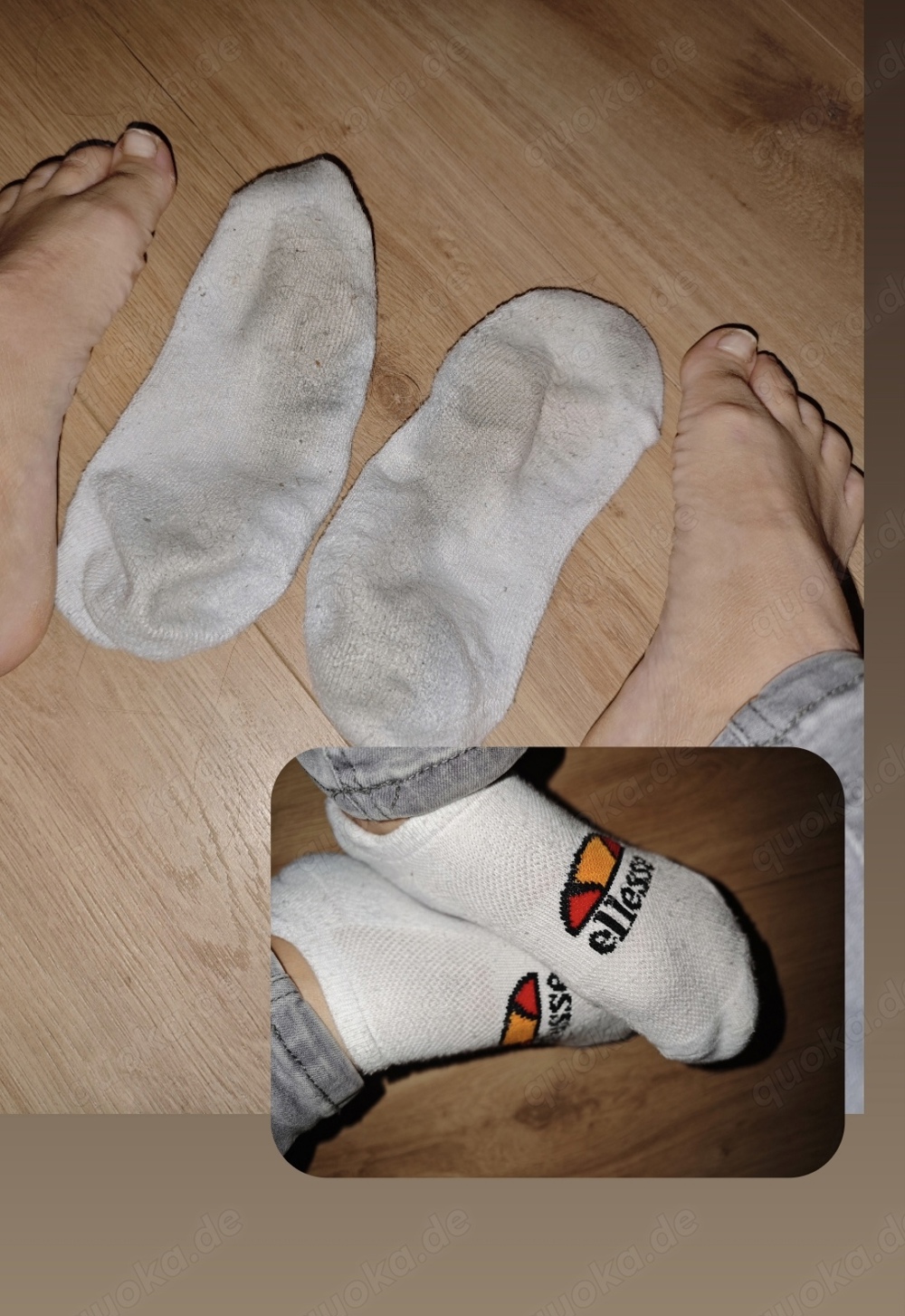 getragene pflegesocken