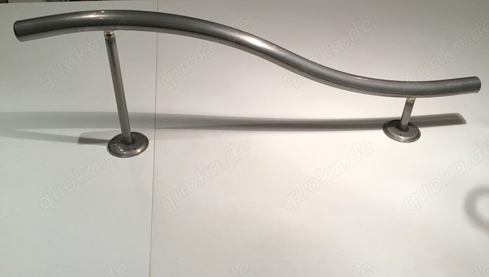 Metall Garderobenstange, grau beschichtet, gebraucht