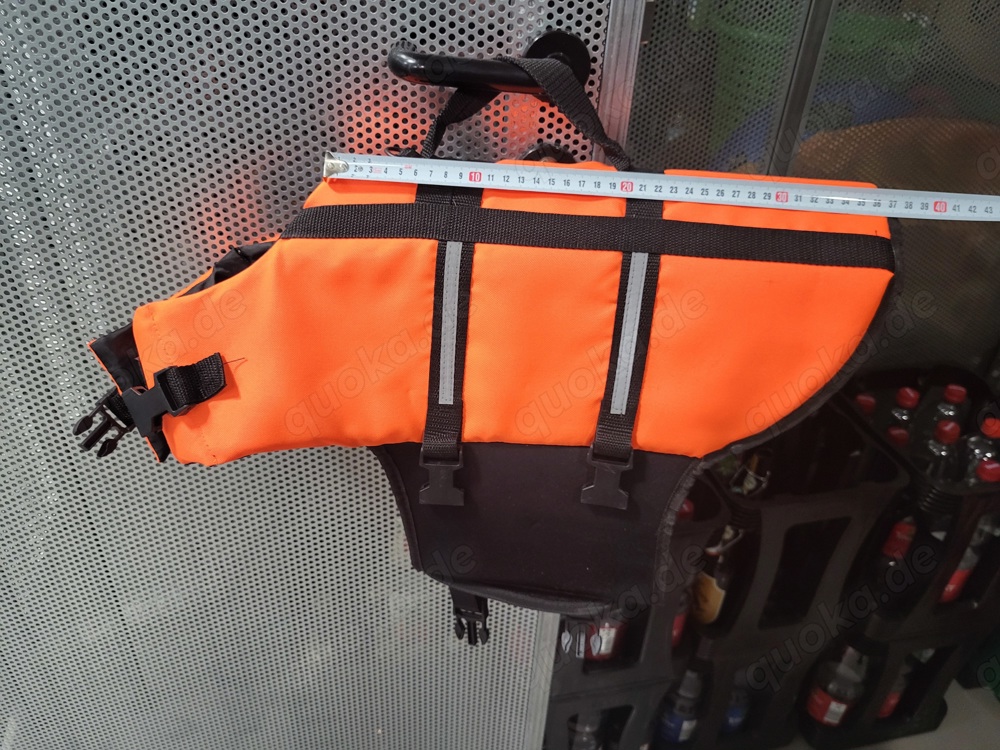 Hundeschwimmweste klein, Rückenlänge ca. 36cm