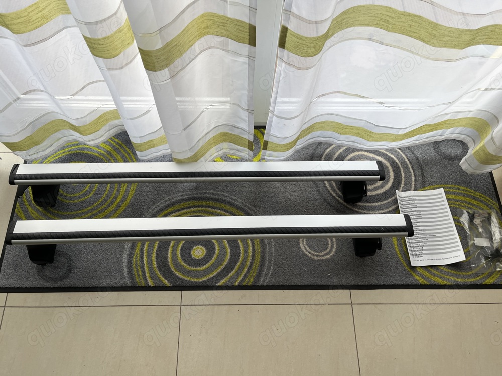 neuwertiger orig. Opel Aluminium-Basisträger für Opel Crossland ohne Dachreling