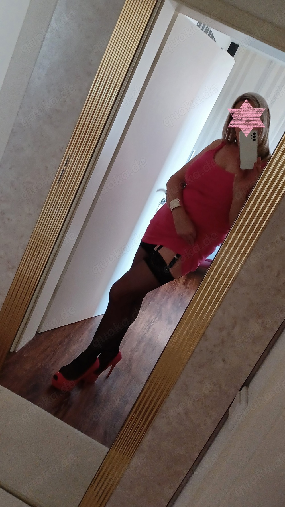 Deutsche Lady 46+, 181 cm, blond, OW 85 E, freundliche sexy