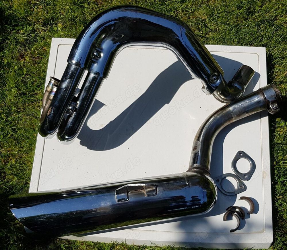 Auspuff komplett für eine Kawasaki EL 250 oder 252 Eliminator Auspuff komplett für eine Kawasaki EL 250 oder 252 Eliminator
