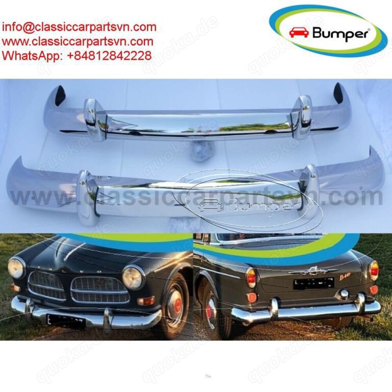 Volvo Amazon Euro type (1956-1970) bumpers by stainless steel new