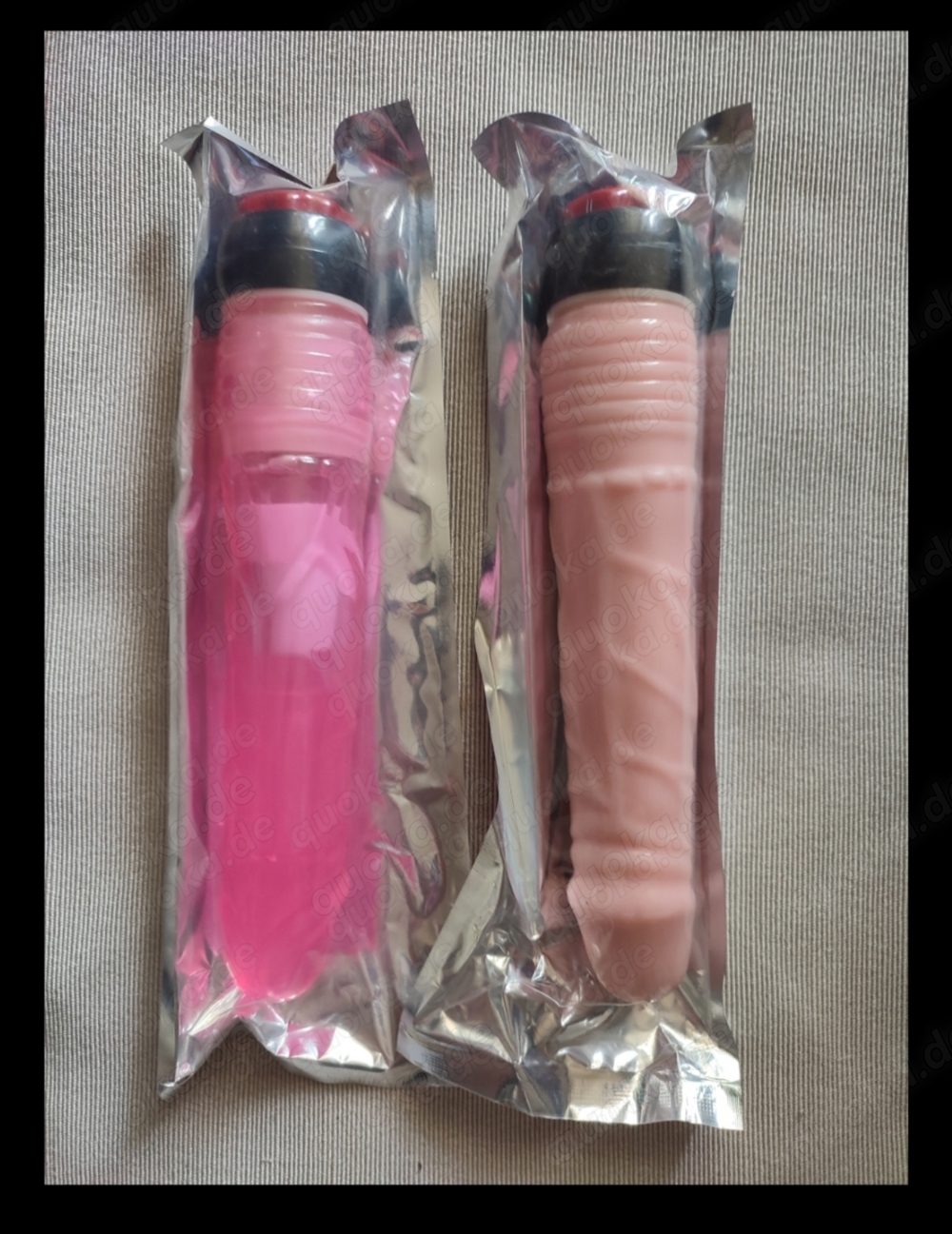 Stufenloser Vibrator mit und ohne Aderung, 22 CM