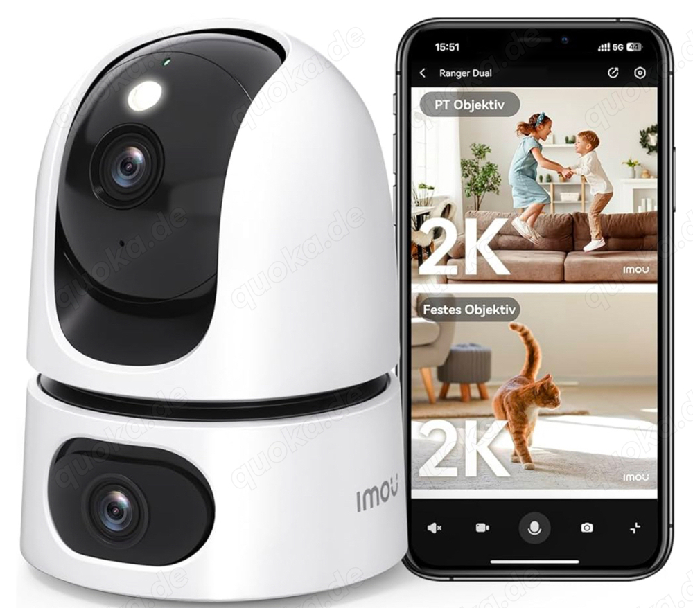 Verkaufe 2K Dual Überwachungskamera NEU 