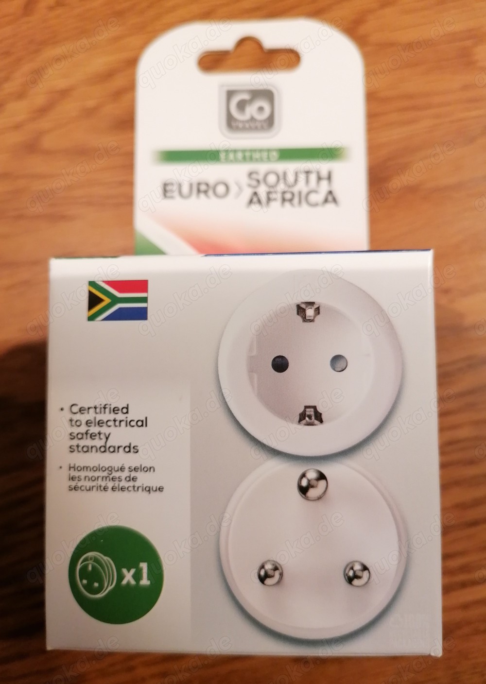 Reiseadapter von GoTravel für South Africa, Typ M, neu