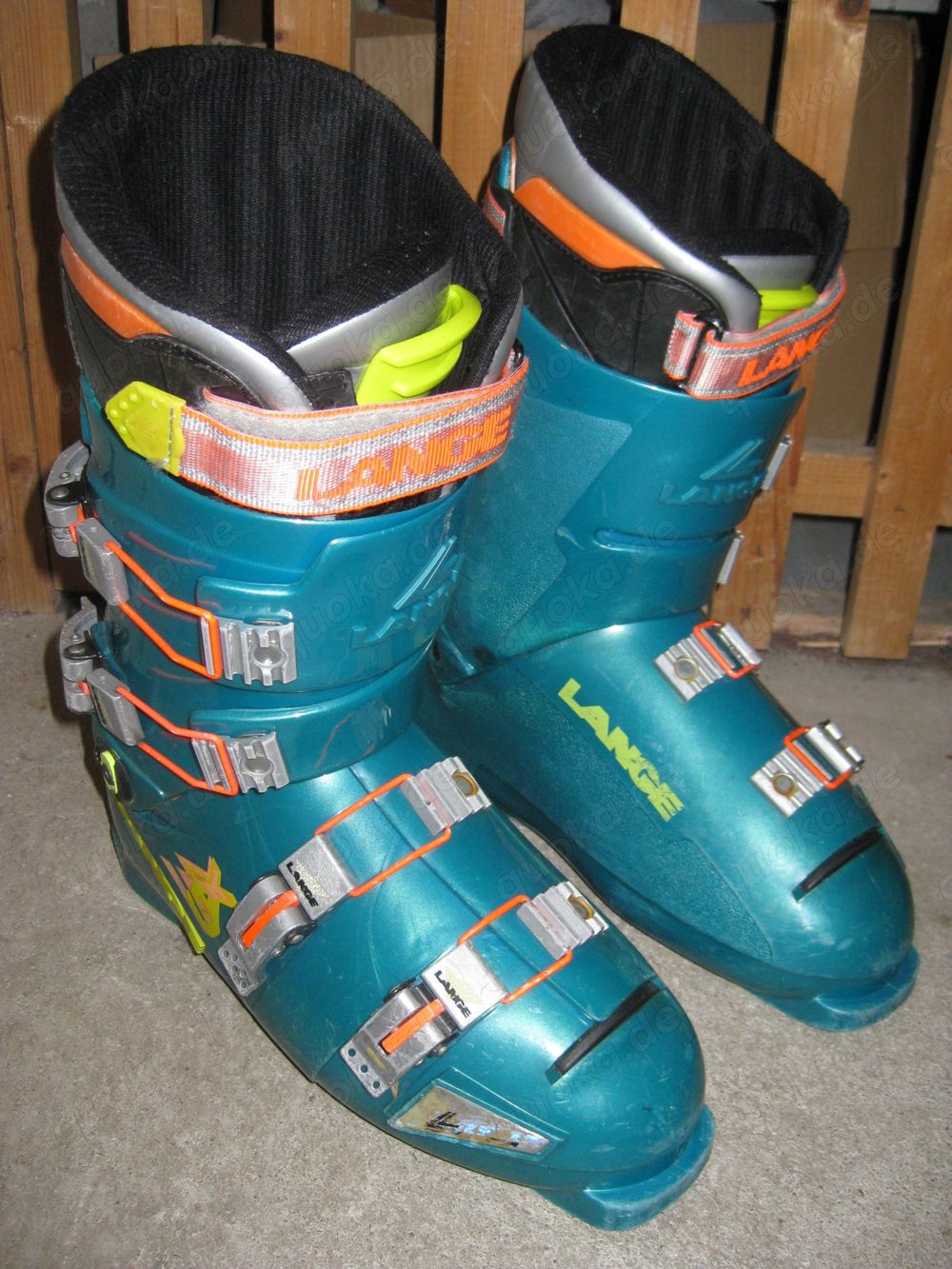 Abfahrt-Skistiefel Lange, türkis, Gr 43 - 44