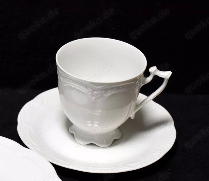 Hutschenreuther Kaffeetasse mit Unterteller Hutschenreuther Kaffeetasse mit Unterteller