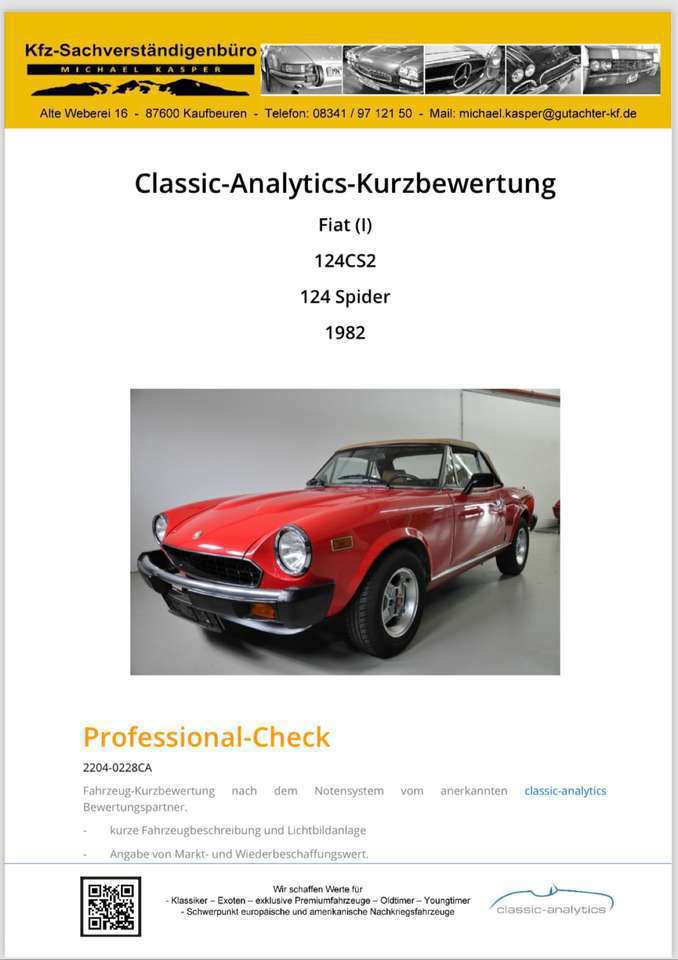 Fiat 124 Spider 124CS2 Cabrio