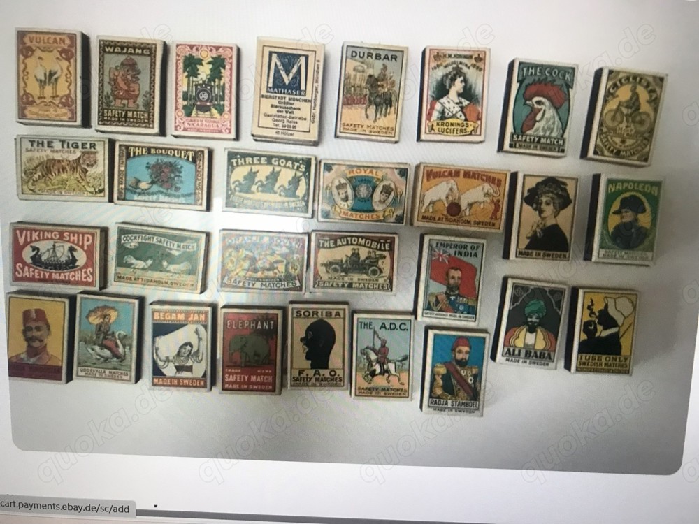 Retro Streichholzschachteln