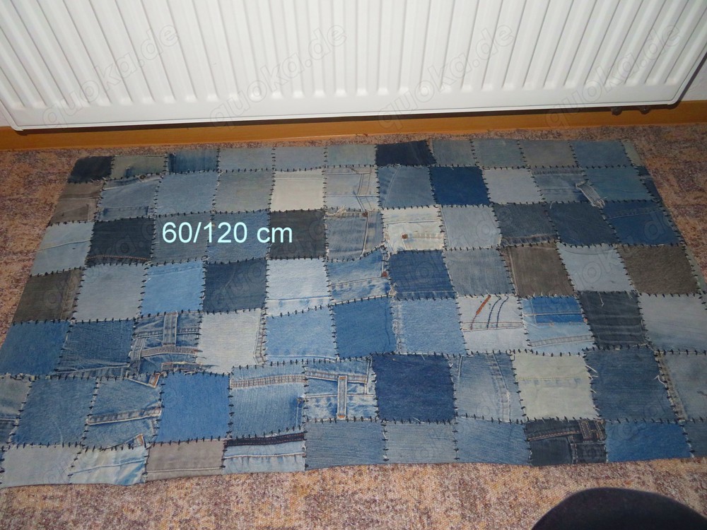 Jeans-Fleckerl-Teppiche