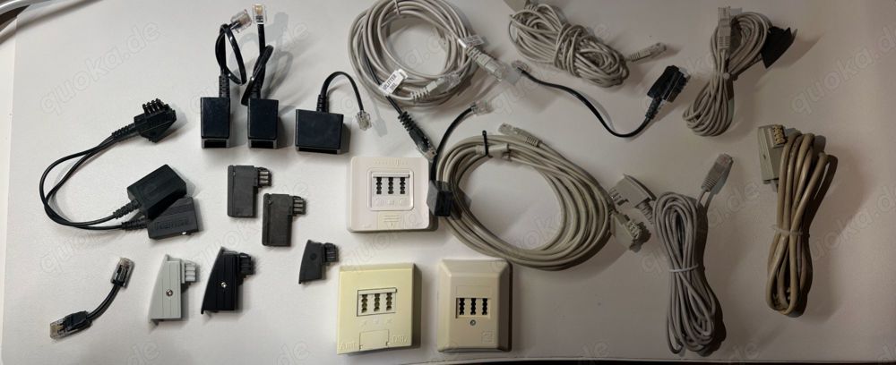 Telefonkabel TAE-F Stecker auf RJ11 Stecker Fritzbox Kabel