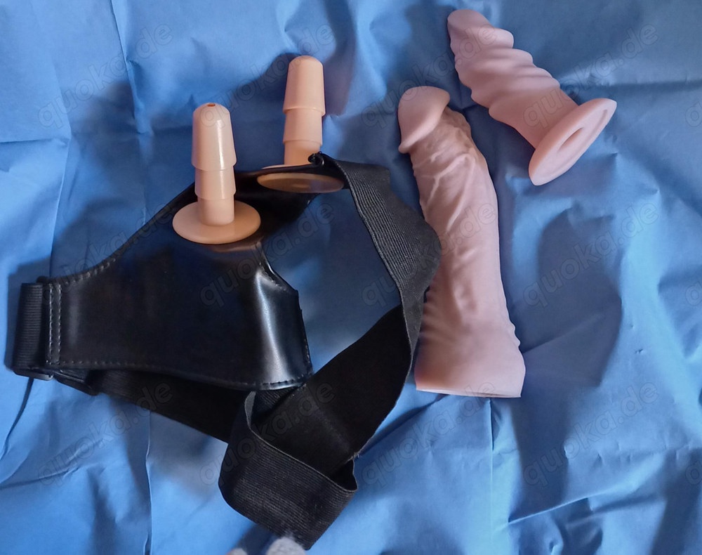 Umschnall-Doppeldildo , Silikon  double StrapOn , Set