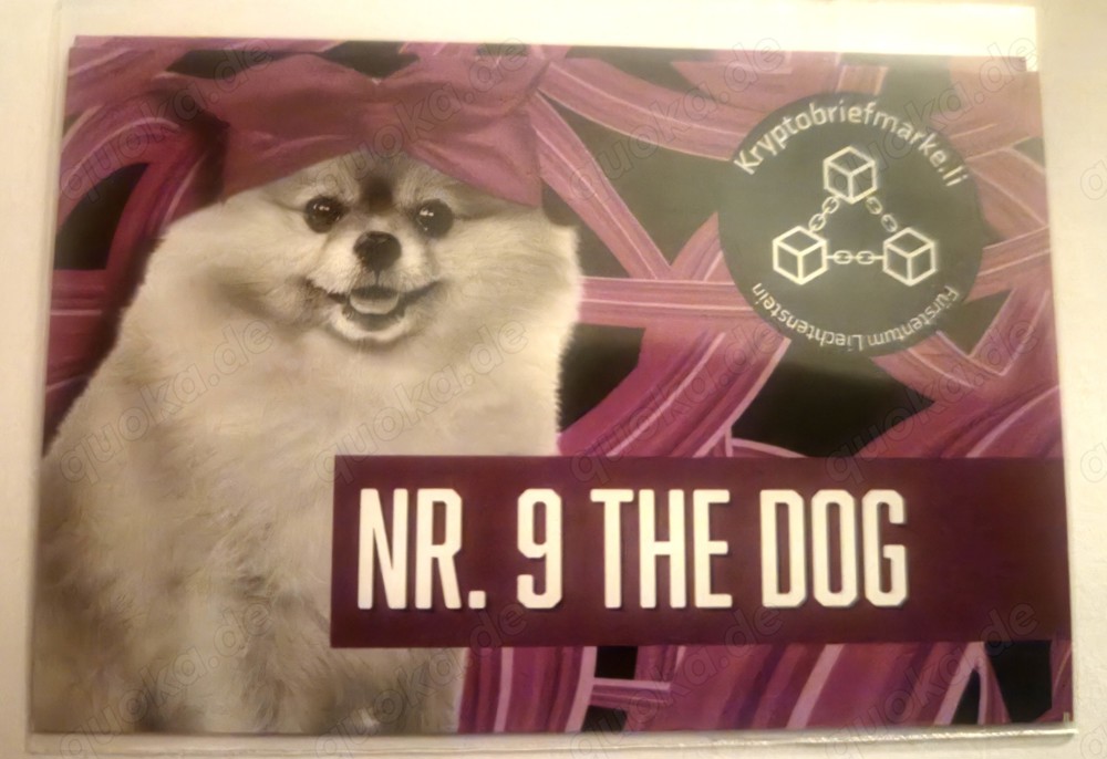 Lichtenstein Kryptobriefmarke - Nr. 9 The Dog ungeöffnet
