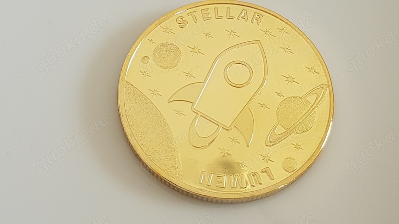 Stellar Lumens XLM Sammlermünze Kryptowährung Münzen Bitcoin XRP