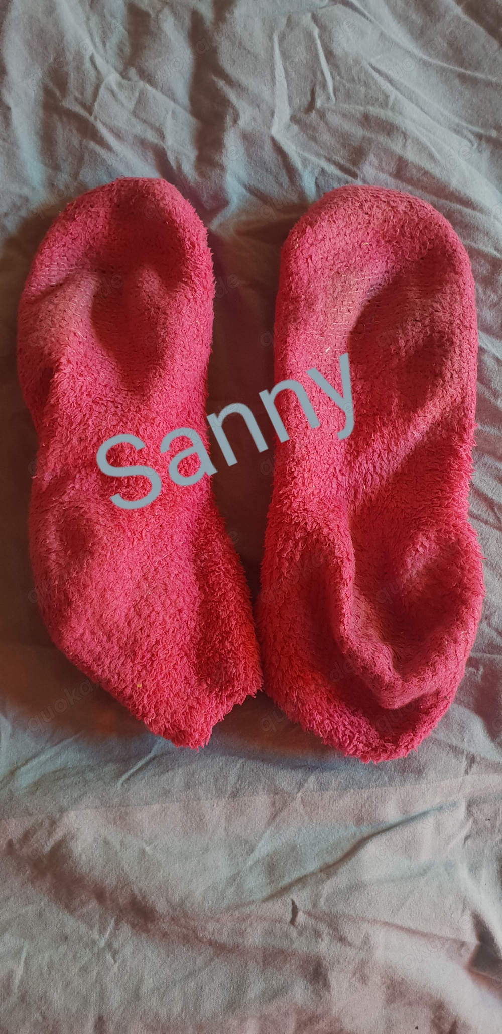 getragene Kuschelsocken 