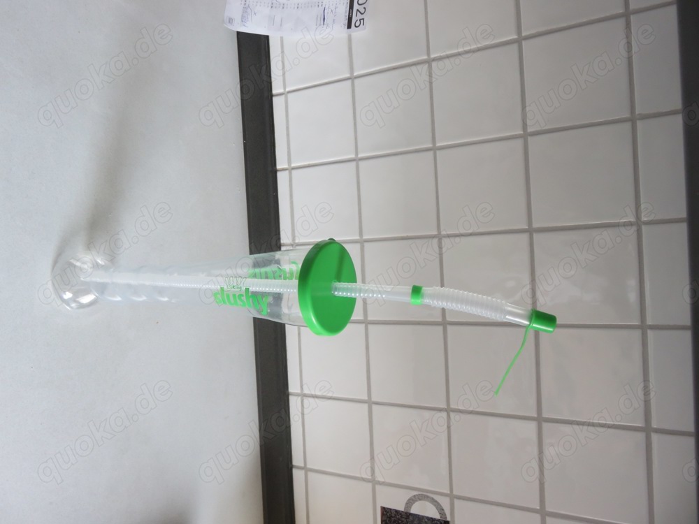 Trinkbecher mit Deckel und Strohhalm, wiederverwendbar, zu verschenken