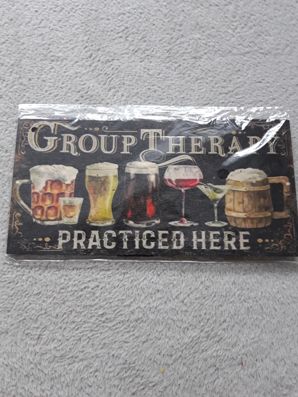 Biete Dekoschild aus Holz
