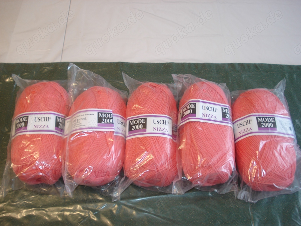 12 x 150 g Strickgarn, Wolle rosa neu OVP