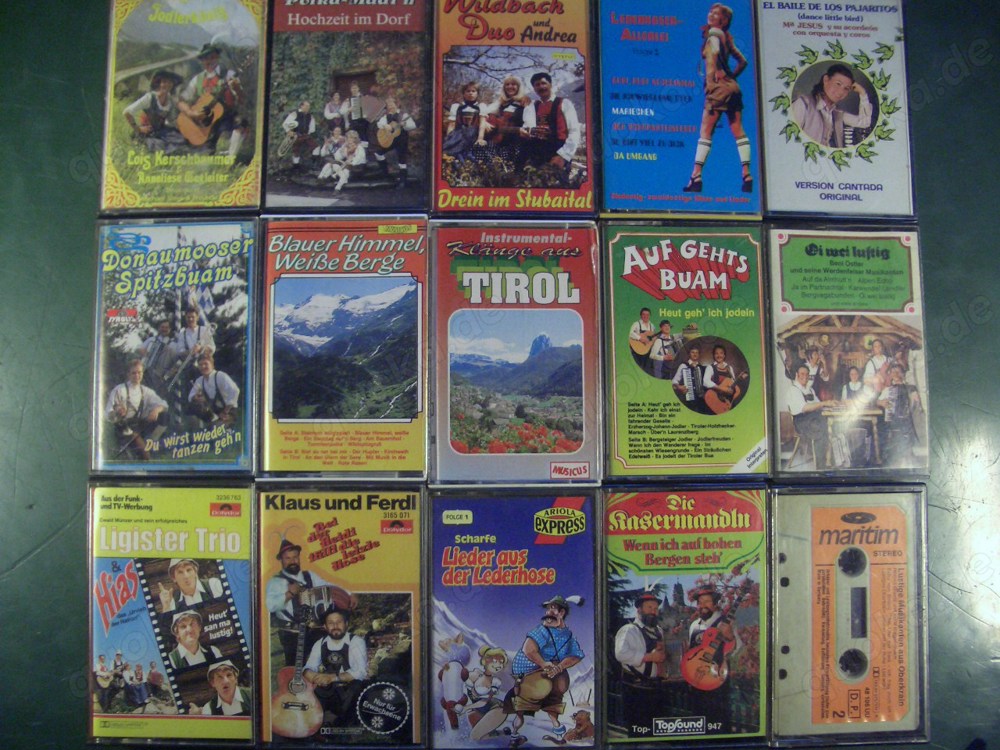 30 x Volks- Musik- Kassetten für Liebhaber rar!