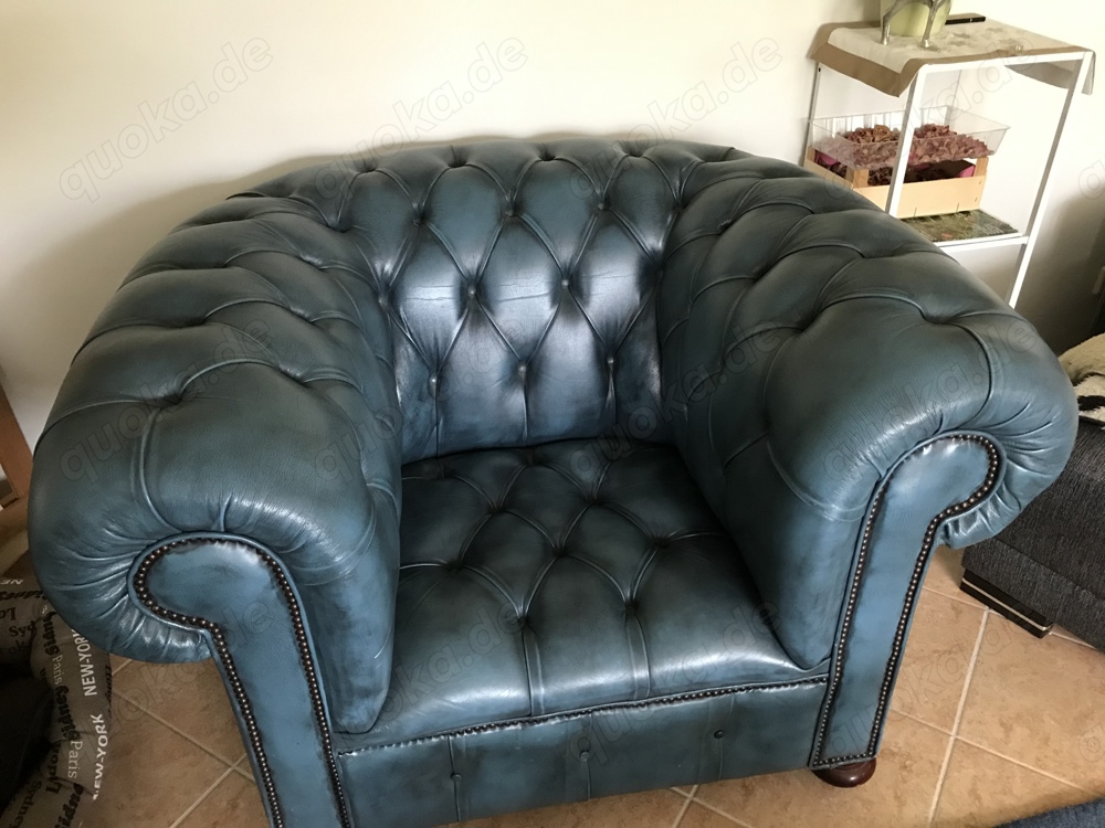Orginal- aus England Chesterfield (Leder)