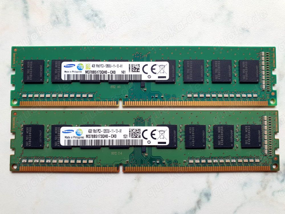 PC-Speicher 2 x 4 GB PC3-12800