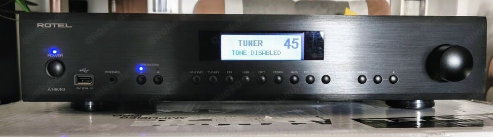 Rotel A14 MKII Stereo integrierter Verstärker Schwarz mit OVP