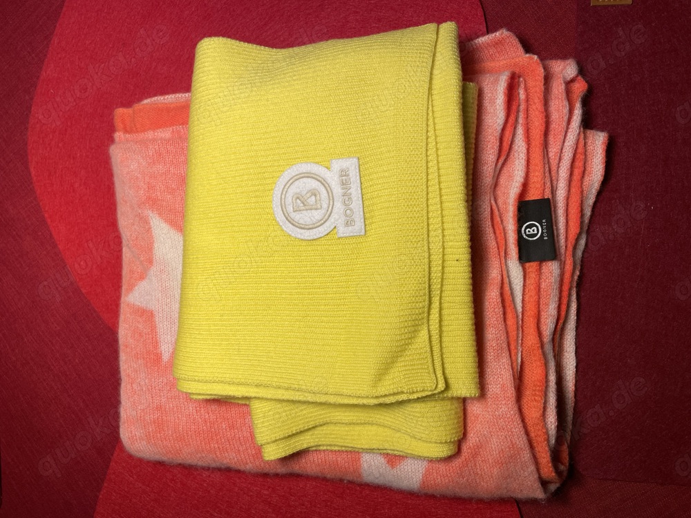 Bogner Schals 2 Stück gelb und orange 