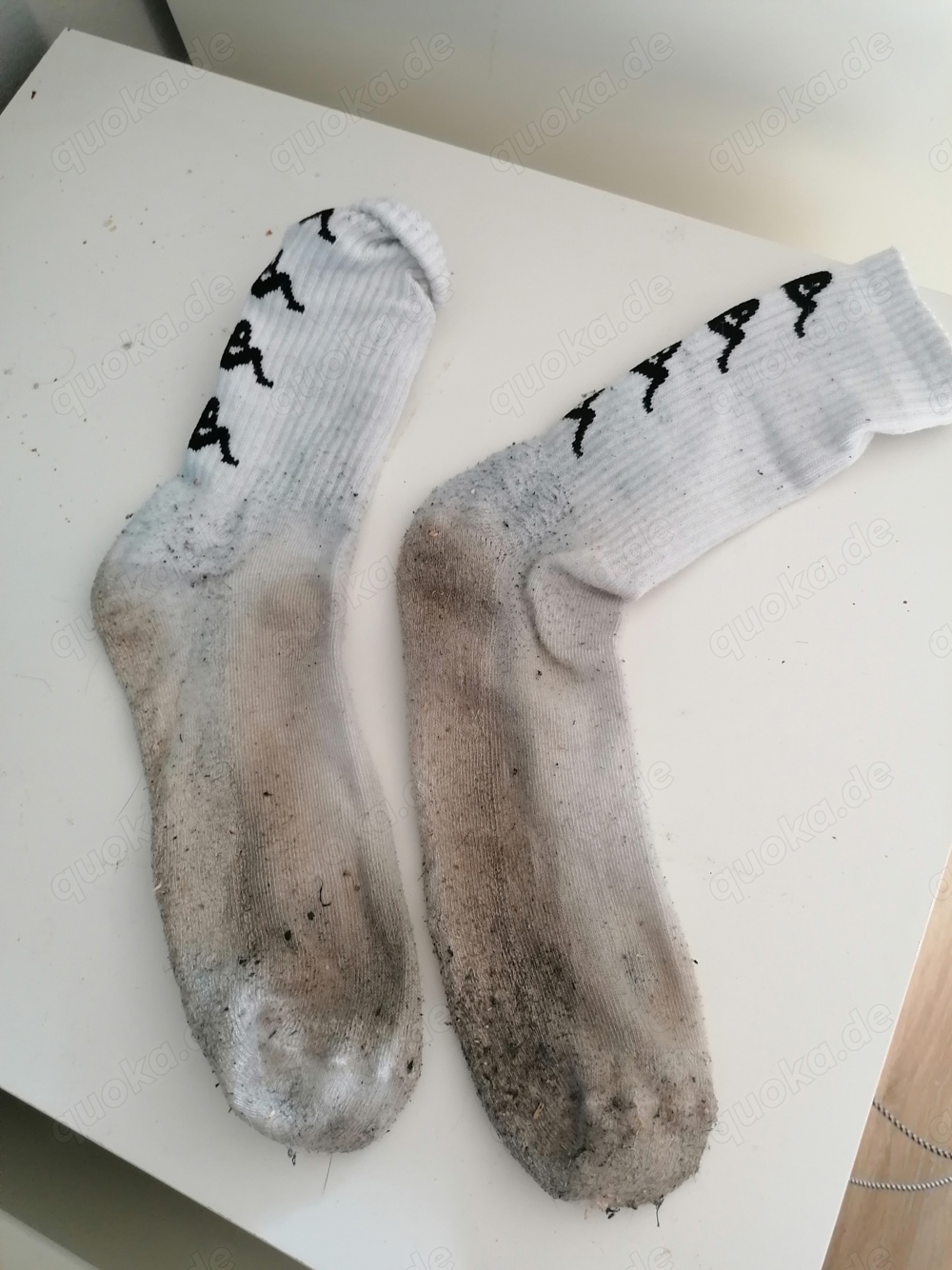 getragene socken