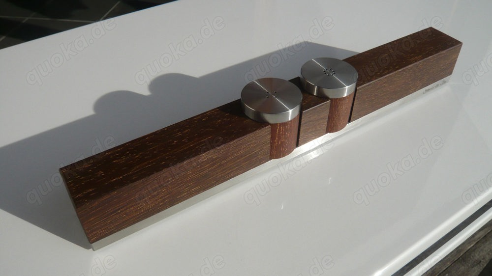 Salz & Pfeffer - Streuer, Edelstahl   Holz. Set