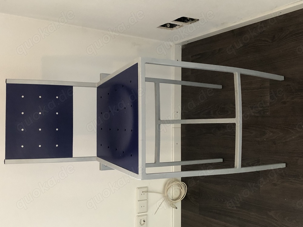 Barhocker, Gartenmöbel, 4 Stück, mit Lehne, Stahlrohr   Holz TOP